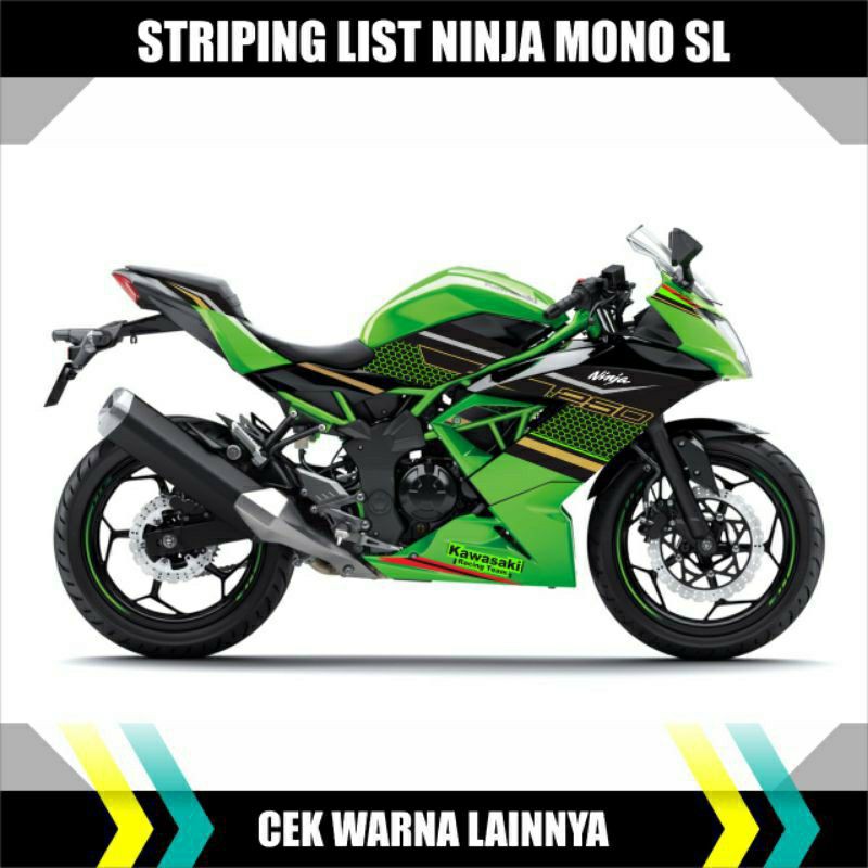 STRIPING LIST NINJA 250 MONO SL/LIS STIKER NINJA 250SL/LIST POLET MOTOR NINJA 250 MONO SL