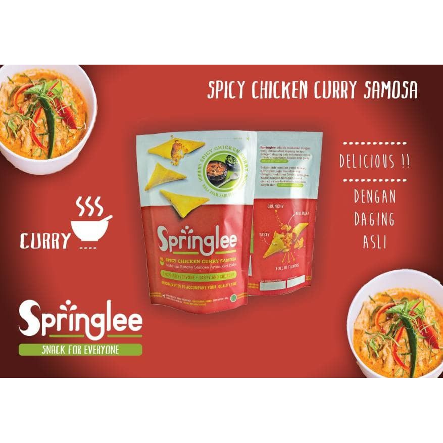 

Springlee Spicy Chicken Curry Samosa