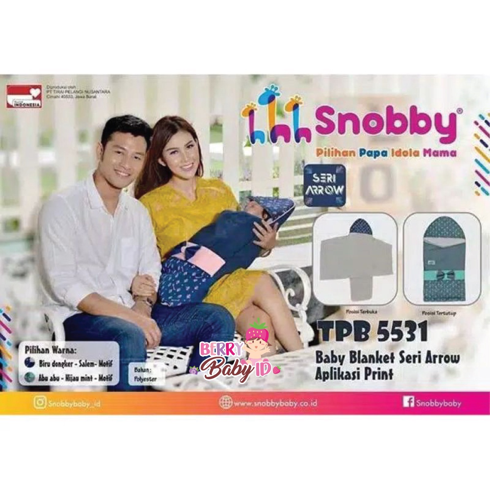 Snobby Blanket Selimut Topi Bayi 0-6 Bulan Summit Artsy Twiza Arrow Series Berry Mart