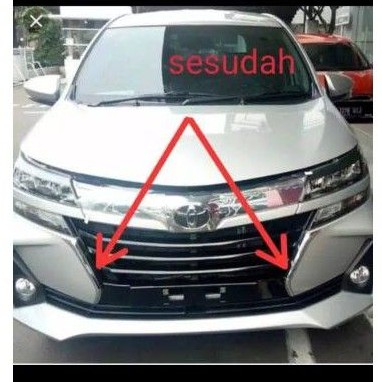 list bemper Avanza Xenia 2019 crom set kanan dan kiri