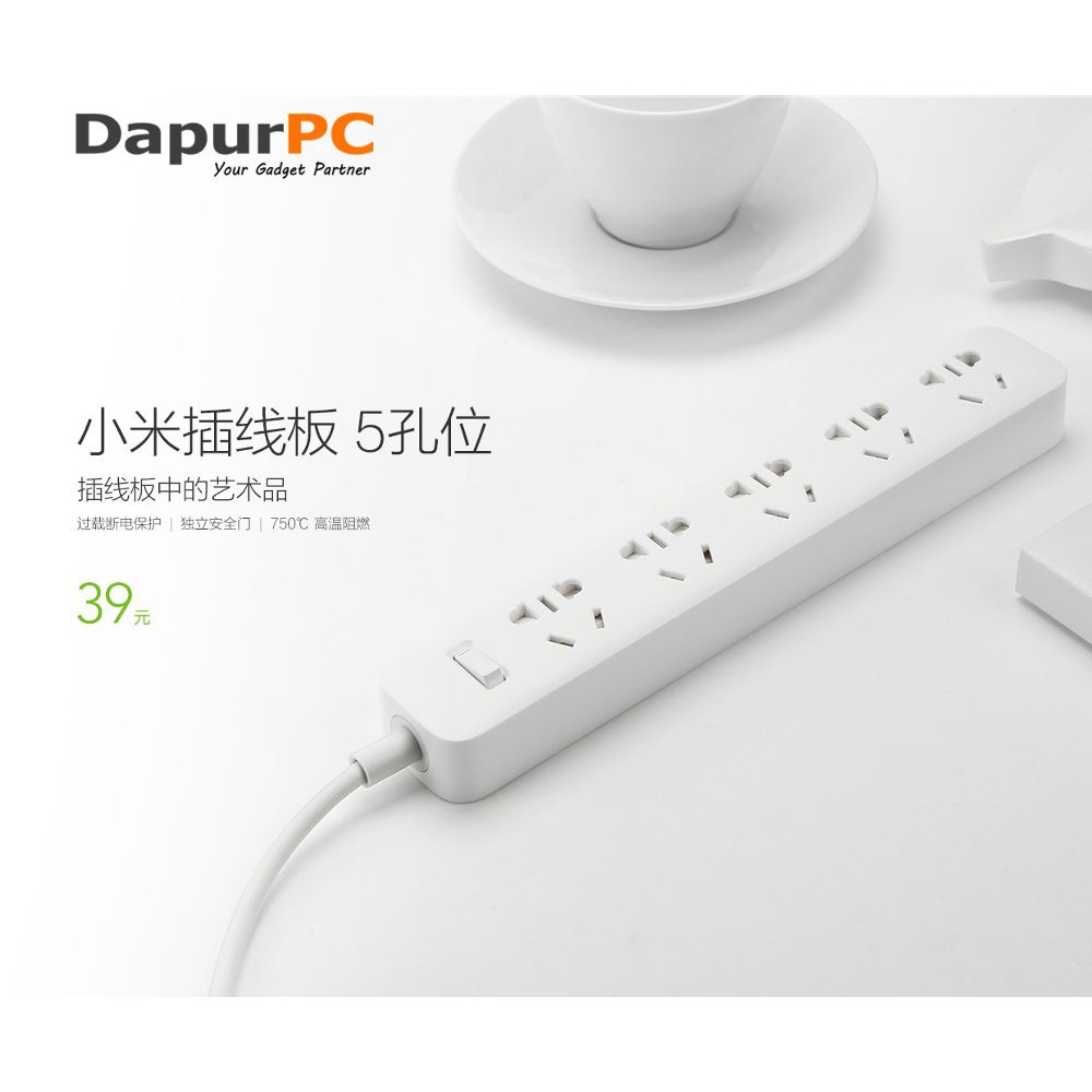 Power Strip Xiaomi Mi Smart 5 Plug LED Indikator