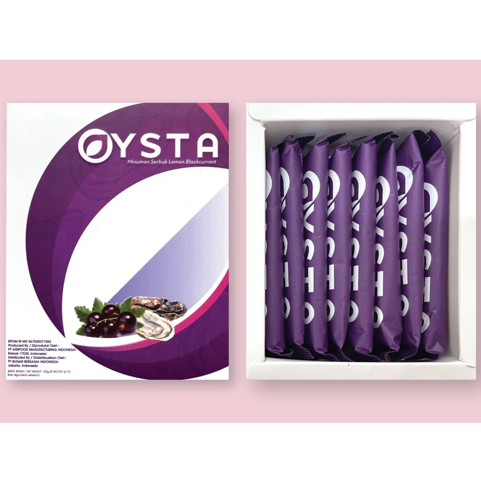 

OYSTA LEMON BLACKCURRANT IMUN BOOSTER ( 1 BOX 8 SACHET ) - 1 BOX