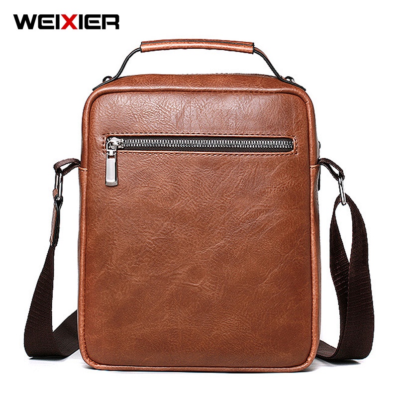 WEIXIER 8633 Tas Selempang Pria Kulit Sling Bag Anti Air WK-SBY