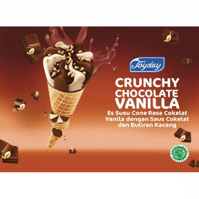 

JOYDAY Ice Cream Crunchy Chocolate Vanilla (1 karton = 16 pcs)