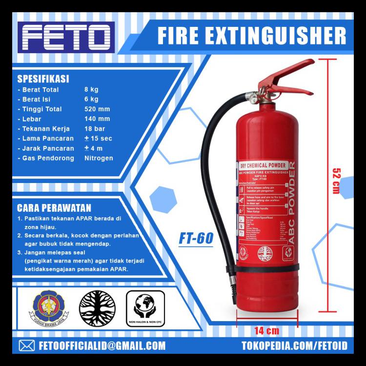 Jual Alat Pemadam Kebakaran (Apar) 6Kg - Feto Kode 32 Indonesia 