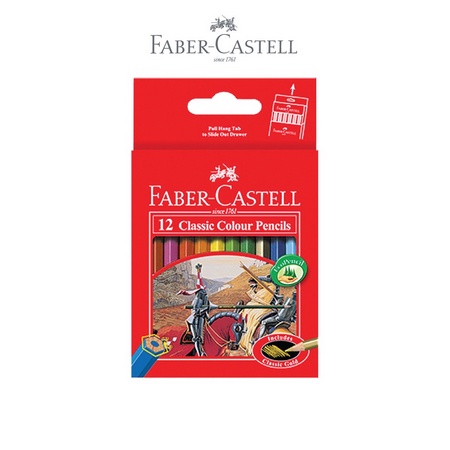 

PENSIL WARNA FEBER CASTELL CLASSIC 12 WARNA PENDEK