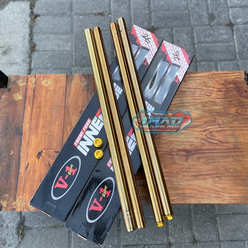 As shok 26 shock skok sonic satria fu depan As 26 gold set sama tutup