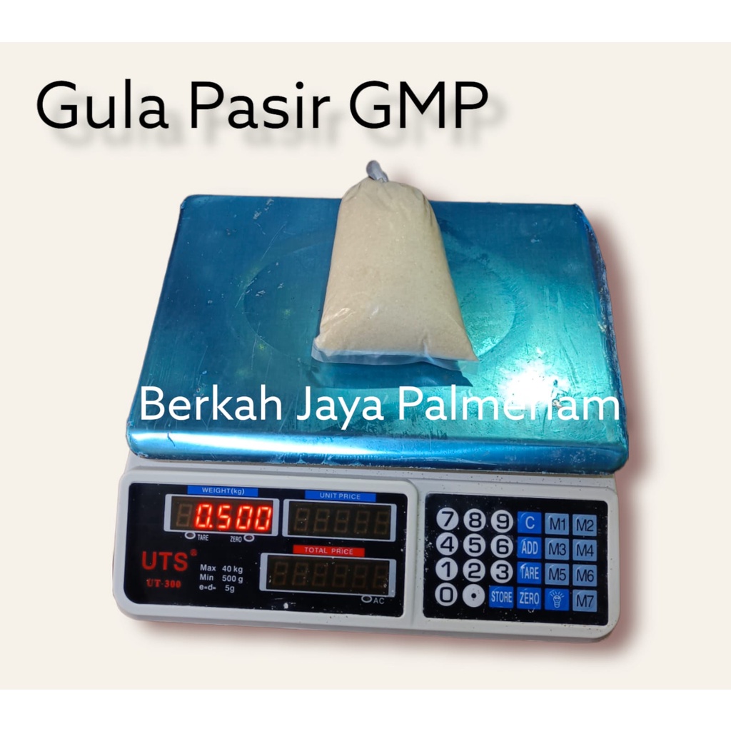 

Gula Pasir Merk GMP berat 500gr Kemasan Repack