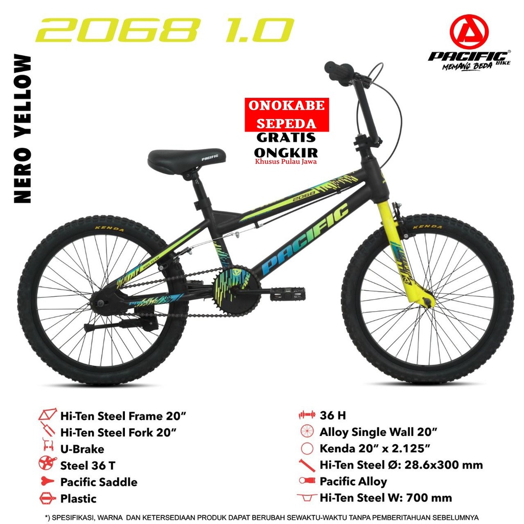 BMX 20 PACIFIC 2068 1.0 READY BLUE, YELLOW