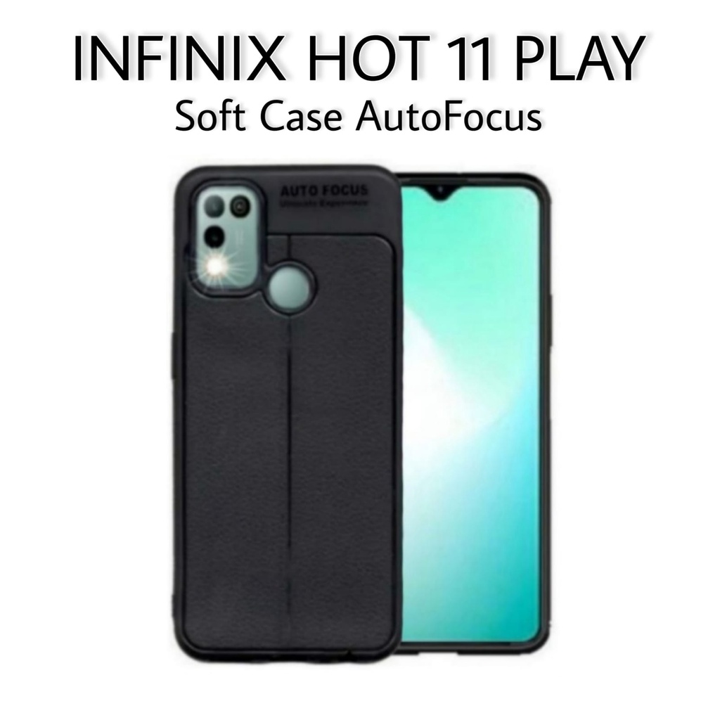 Soft Case INFINIX HOT 11 PLAY Case AutoFocus Leather Casing Handphone