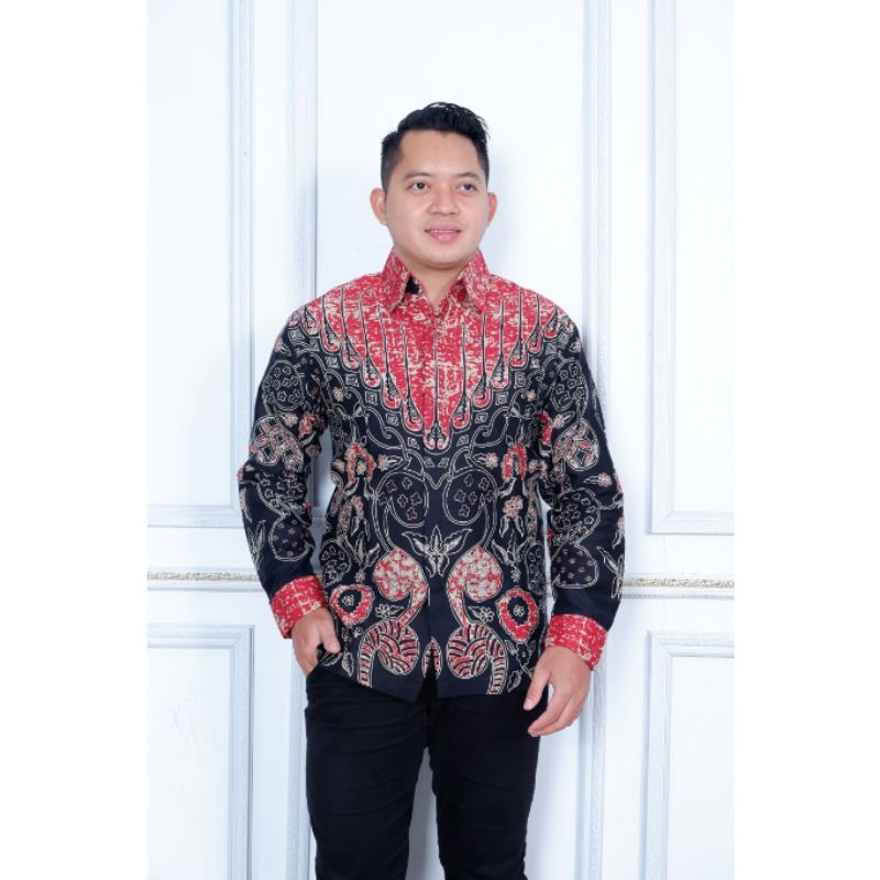 kemeja batik parang terjo merah