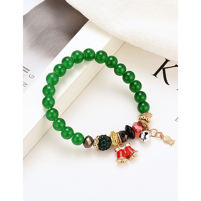 LRC Gelang Tangan Fashion Color Christmas Multi-layer Bracelet D18683