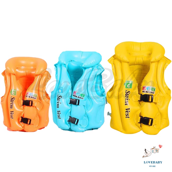 [1KG 6PCS] LBS Rompi Pelampung Vest Renang Anak Swimvest Ukuran S, M, L