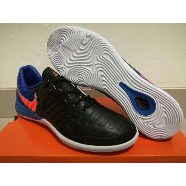 Sepatu Futsal Nike Tiempo Ligera IV Black Blue Shopee 