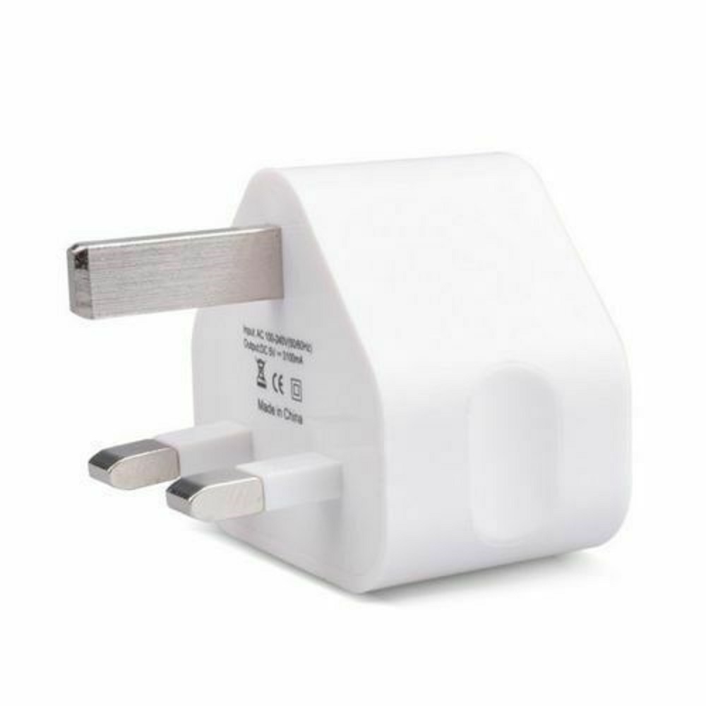 (Cod Tangding) Adaptor Charger Dinding Usb Plug Uk 3 Pin