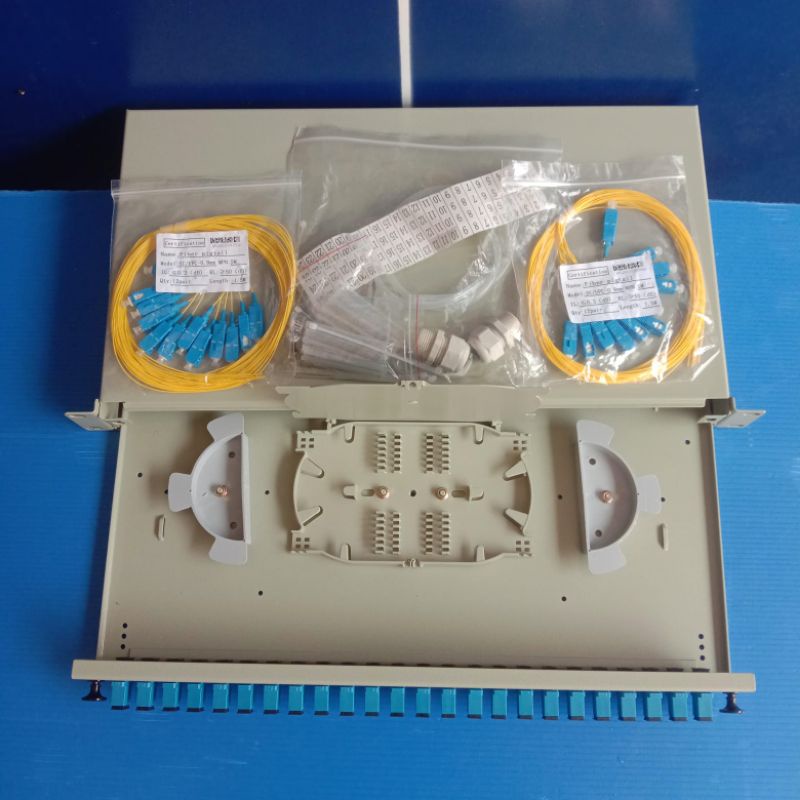 otb 24 core lengkap pigtail dan adapter SC UPC/otb 24core