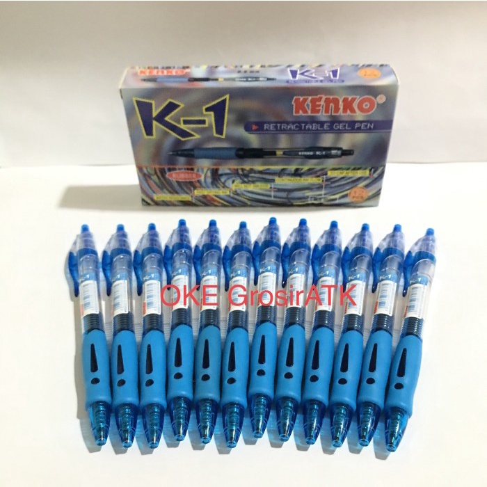 

CODE627 Pulpen Kenko K1 Cetek / Pulpen Gel Kenko K1 [Lusin]