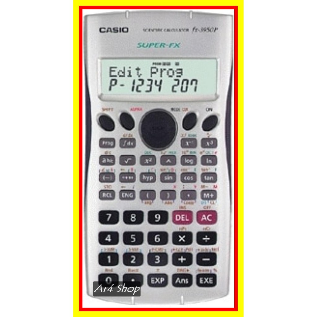 

Calculator - Casio - Scientific Calculator Programmable Fx-3950P