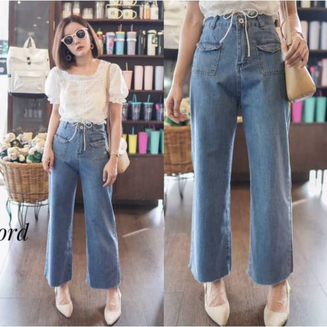 CELANA WANITA KULOT POCKET SORAYA / CELANA JEANS REMAJA / CELANA REMAJA / CELANA JEANS WANITA / CELA