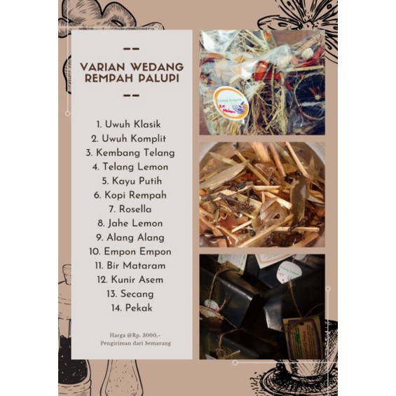 

WEDANG KAYU PUTIH