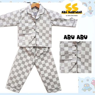wfi 26 PIYAMA ANAK  LENGAN PANJANG BAJU  TIDUR ANAK  KATUN 
