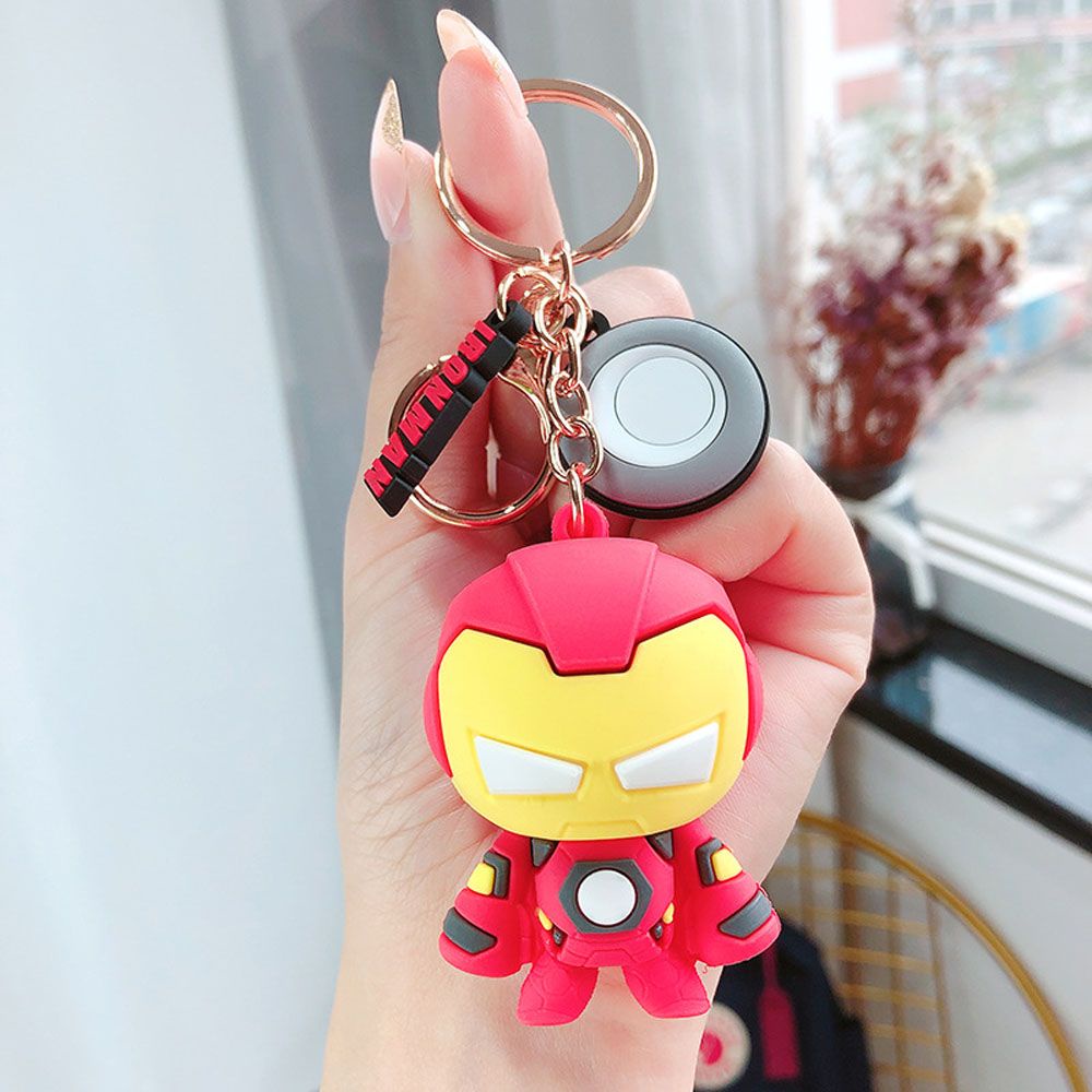 QUINTON Fashion Marvel's The Avengers Keychain Pendant Figurine Model Animation Peripheral Iron Man Captain America Creative Jewelry Gifts Marvel Legends Avengers Key Ring