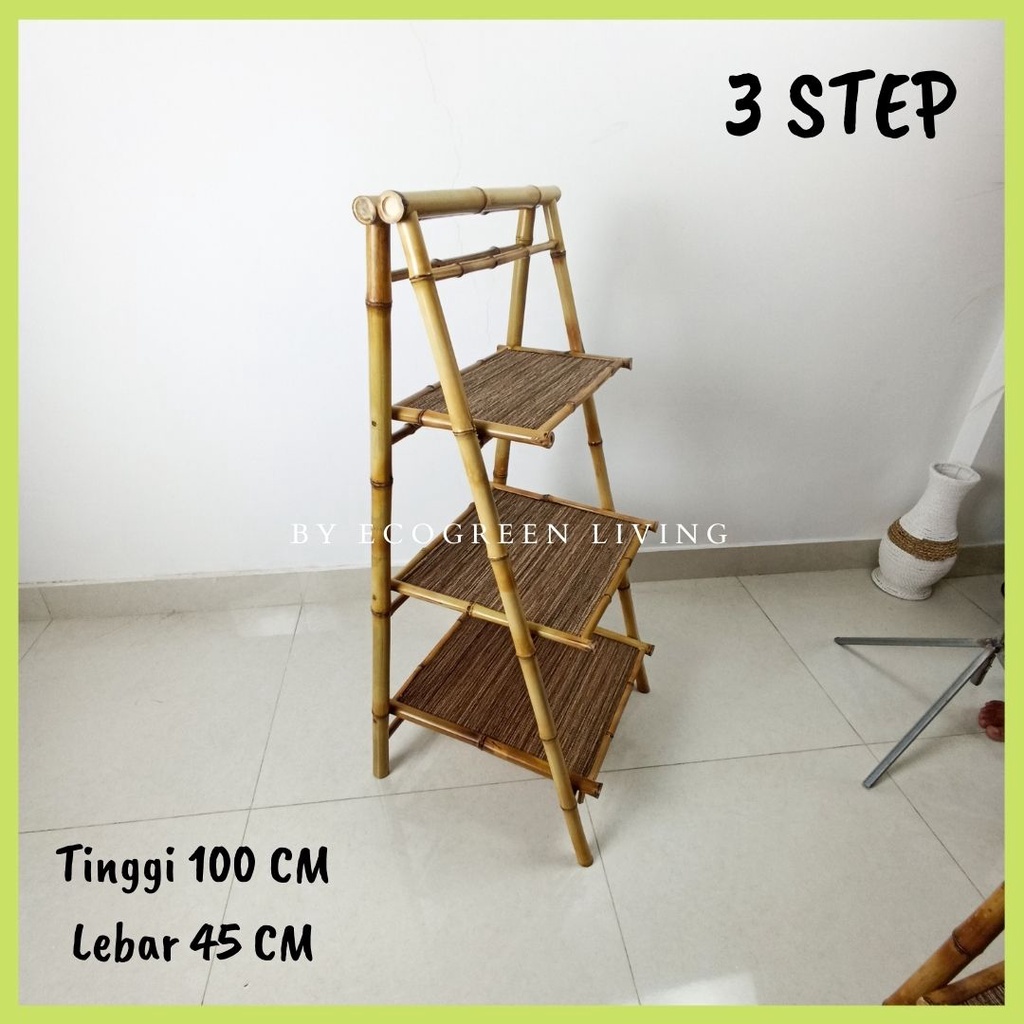 RAK LIPAT BAMBU ASTHETIC / RAK SUSUN / FOLDING RACK / STANDING RAK / RAK SERBAGUNA