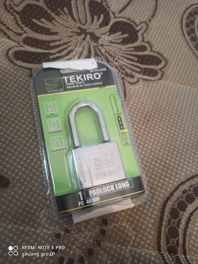 Tekiro 40mm Gembok Leher Panjang 40mm Padlock Long Type Original