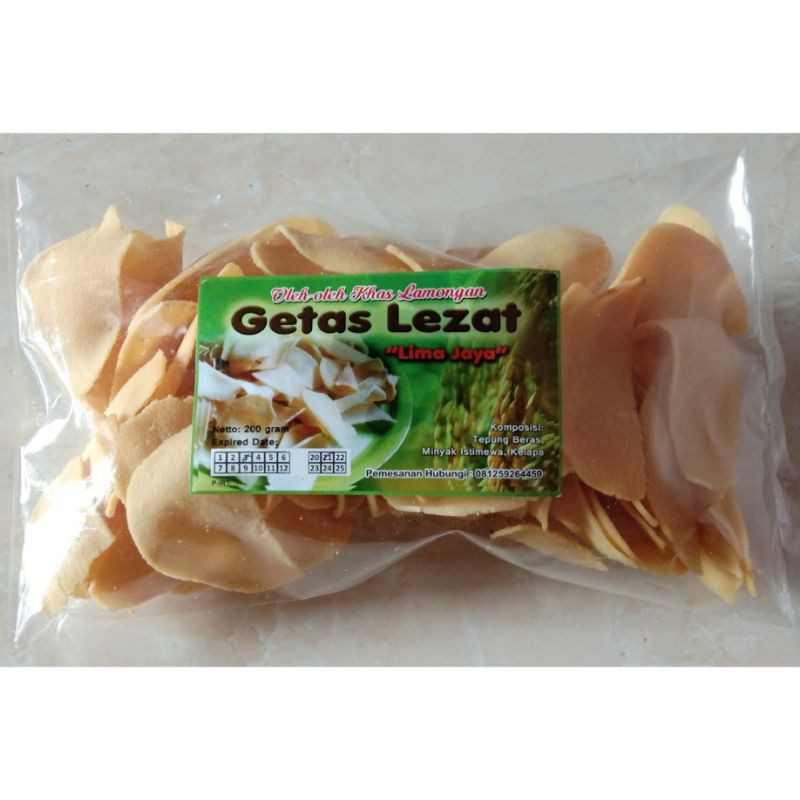 

Keripik Getas Renyah - 200gr / Kripik Beras Murah / Oleh - Oleh Khas Gresik