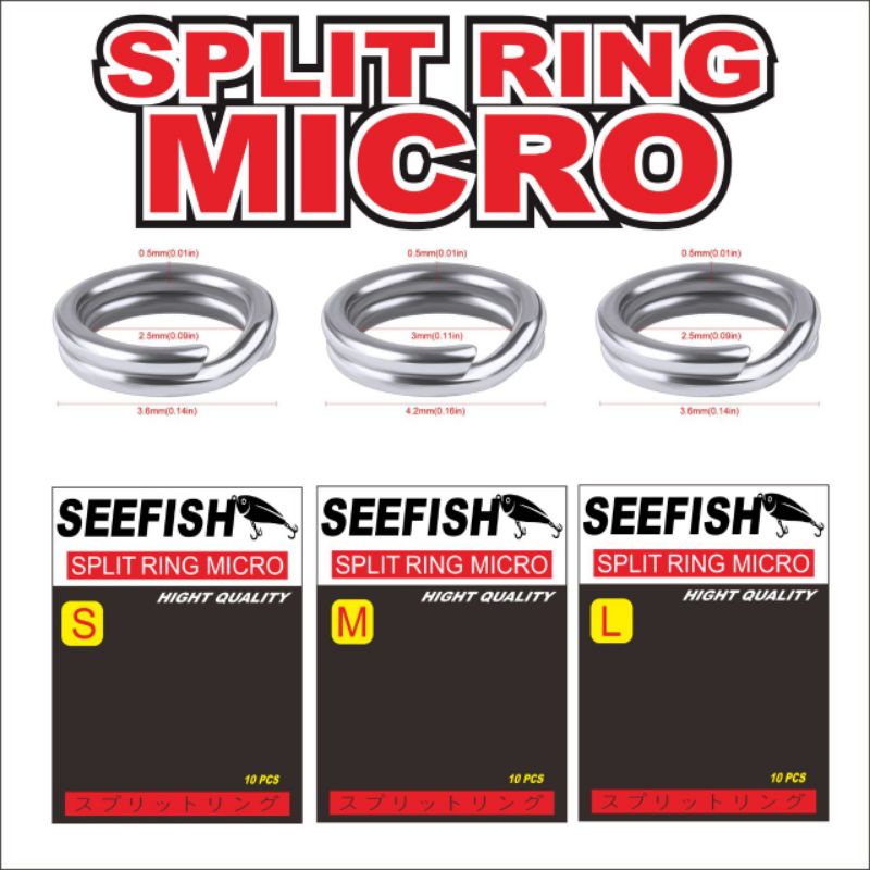 Split Ring Micro High Quality isi 10pcs