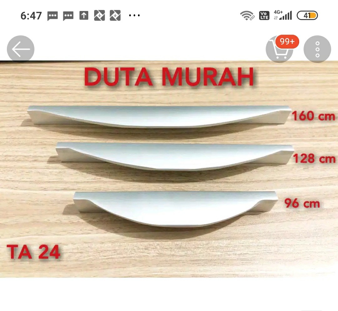 Tarikan Laci / Lemari Ta 24 128 Mm / Tarikan Handel Laci / Lemari Kwalitas Terjamin Bagus
