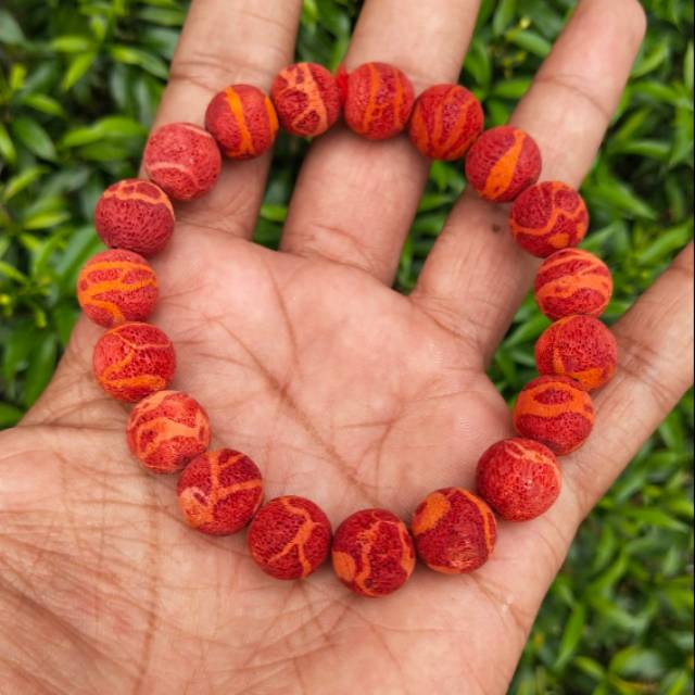 Gelang Koral coral batu Merah Laut natural