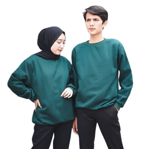 JAKET SWEATER COUPLE KAPEL CEWEK COWOK KEKINIAN SWETER CREWNECK PRIA WANITA BEST SELLER TERMURAH