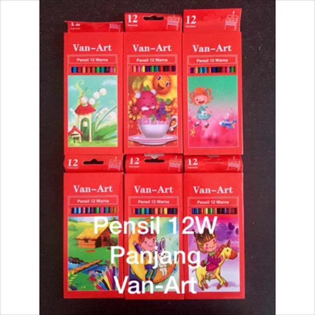 OTS 761. Van-Art Pensil 12W 12 warna Panjang dan pendek