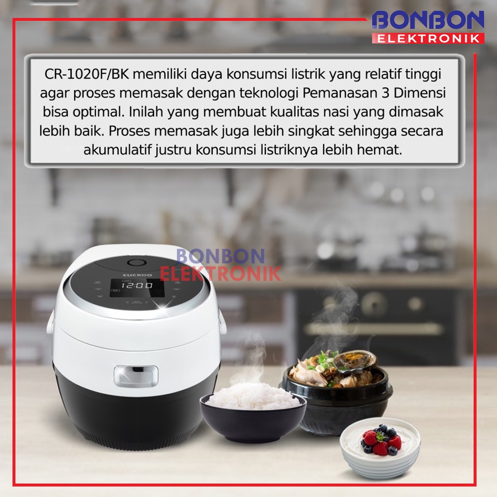 CUCKOO All-in-One Smart Rice Cooker CR-1020F/BK 1.8L MICOM No.1 In Korea