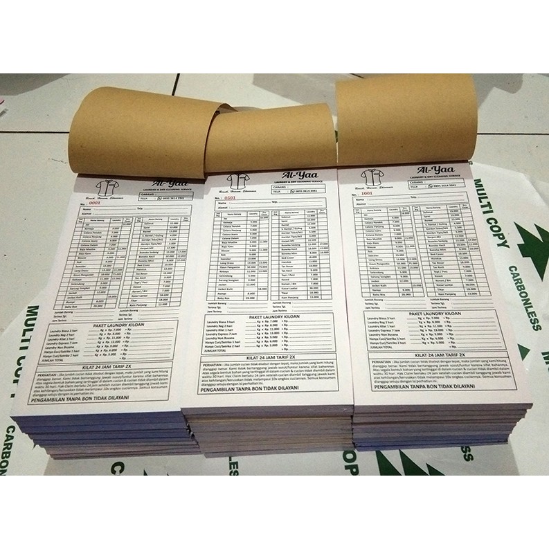 

Cetak Satuan Nota - Surat Jalan - Kwitansi - 2 ply (rangkap)