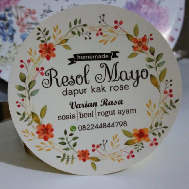 

stiker bulat diameter 8cm 100pcs 45k