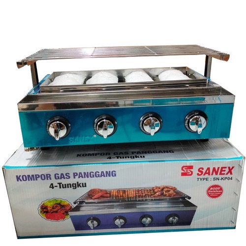 SANEX KOMPOR BBQ GRILL GAS PANGGANGAN KOMPOR 4 TUNGKU SN KP04