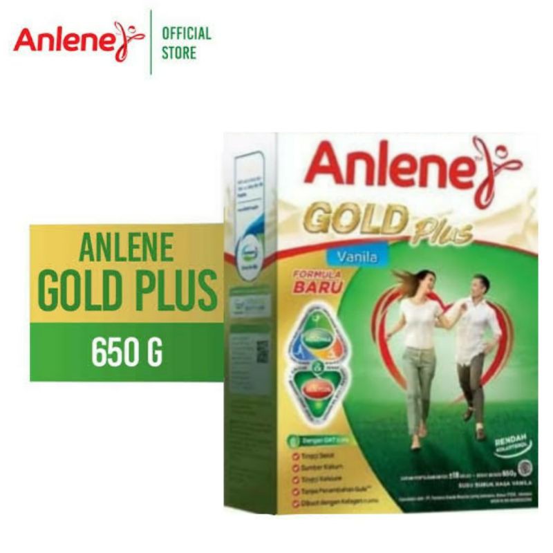 Anlene Gold Plus Cokelat/Vanila 640Gr | D'Lubna Baby