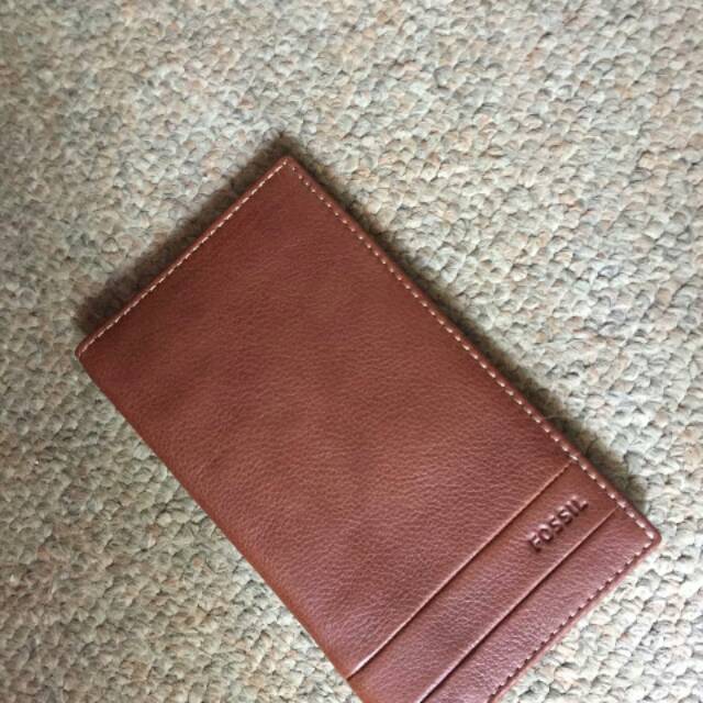 fossil long wallet men