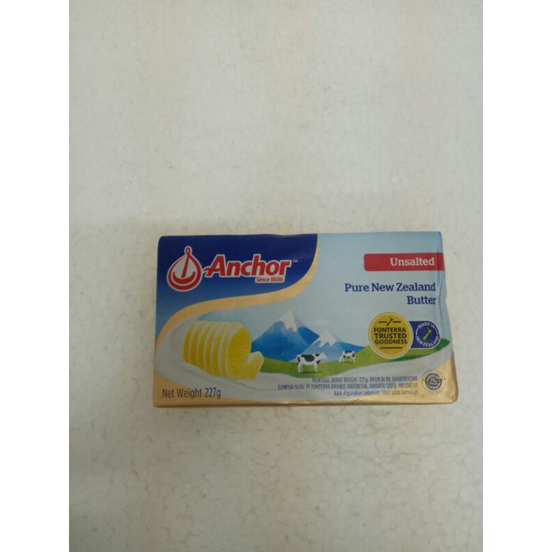 

Anchor Salted / Unsalted Butter 227g Mentega Anchor