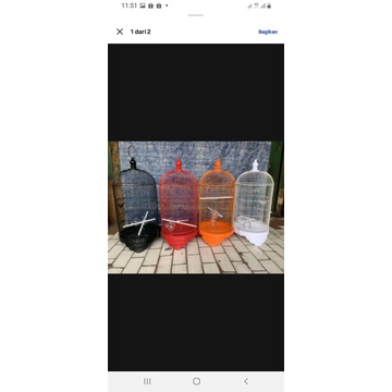 kandang besi bulet lovebird