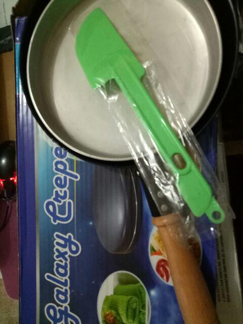 [galaxy] Paket Galaxy Creper - Cetakan Kue Dadar, Lumpia, Risoles, Crepes + Spatula (stiring Spoon)