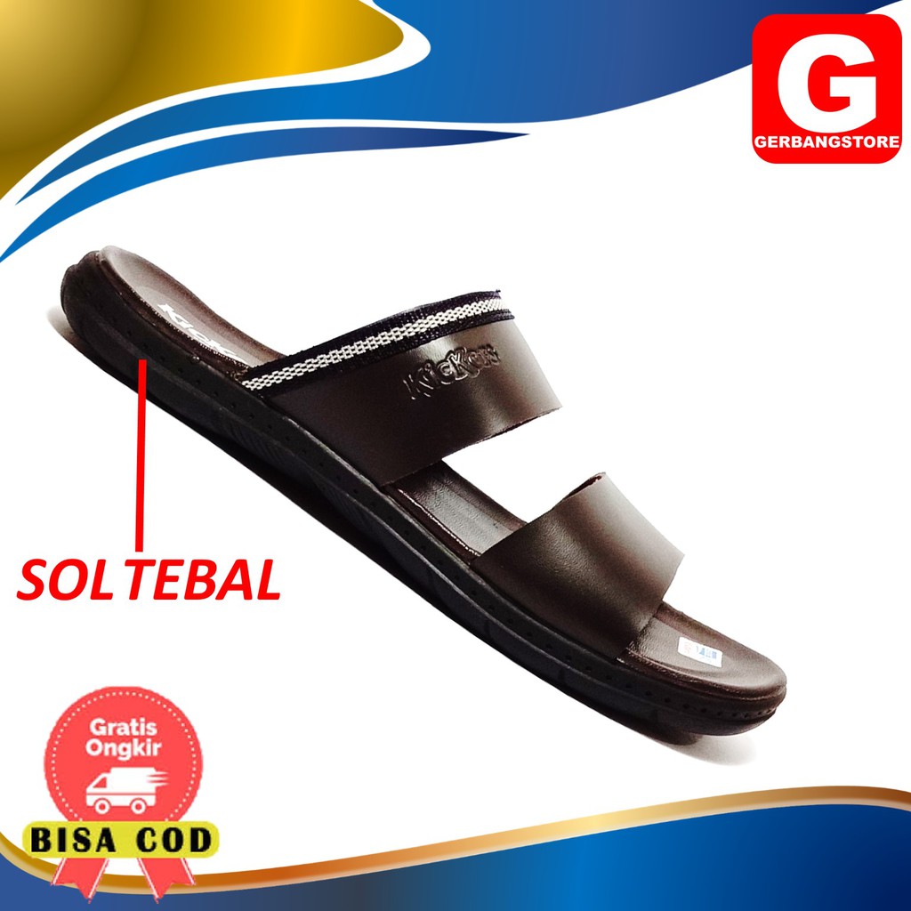 Sandal Pria Model Trendy Hand Made Bukan Kulit [ IRN ]