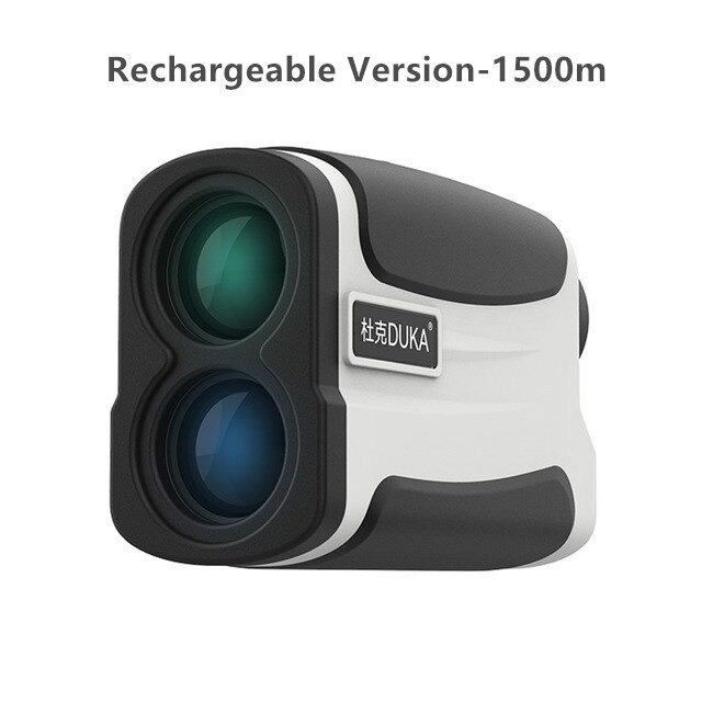DUKA Teropong Golf Jarak Rangefinder Rechargeable Laser Distance  1500M - DKW-S - Black White