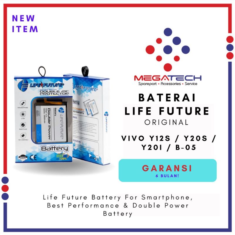 BATTERY BATERAI BATRAI BATRE VIVO Y20 Y12S Y20S Y20I B05 DOUBEL POWER LF