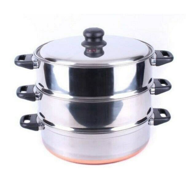 PANCI SUSUN DANDANG STAINLESS LANGSENG OROZETA 33cm SUSUN 3 MASPION