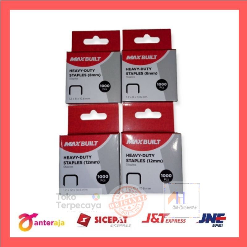 

Stapler/Maxb Isi Ulang Staples 8 mm & 12 mm/Refill stapler
