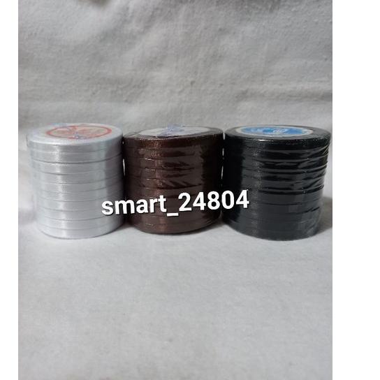 

Terbaik! Pita Satin 1/4 Per Slopwarna coklat,putih,hitam ン