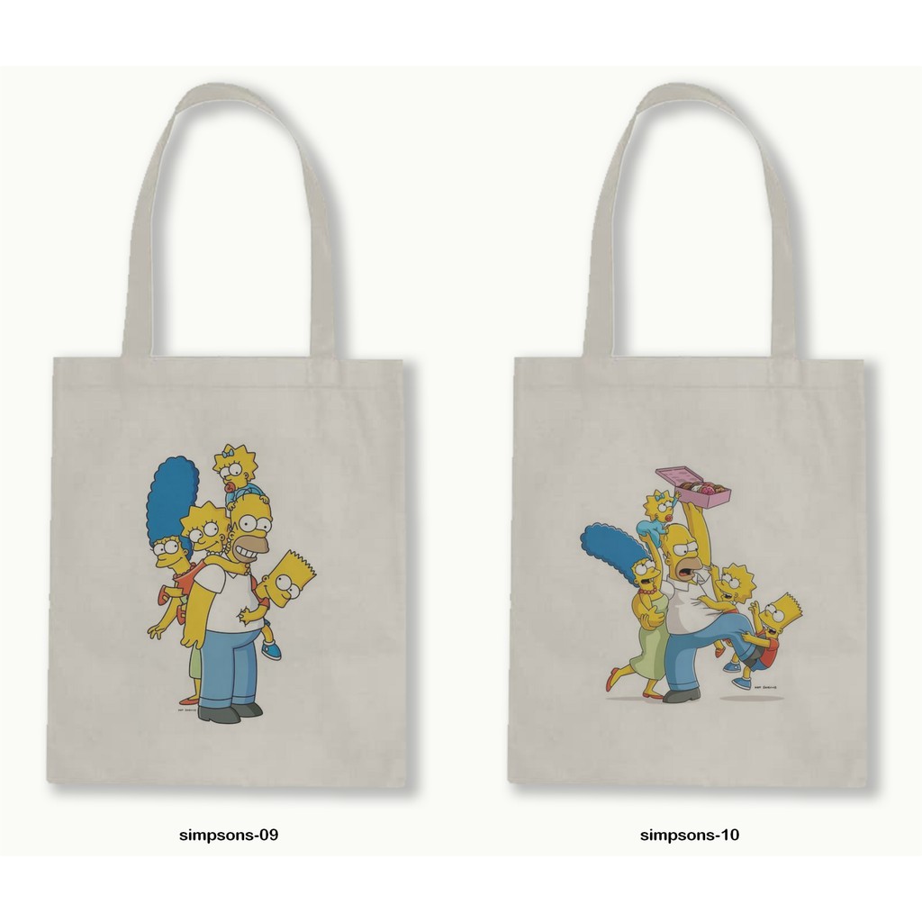 TOTE BAG BLACU 30X40 - THE SIMPSONS - 01